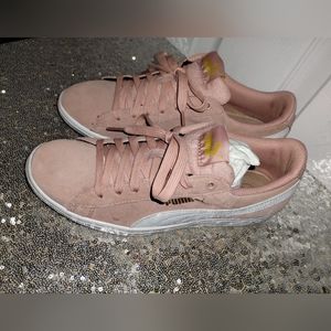 Puma Sneakers Size 7US Pink/ White Suede